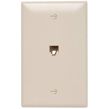 Yhior TPTE1LACC12 Telephone Jack; 1 Gang; Light Almond YH579623
